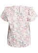 Blouse en coton avec broderie anglaise et volants, Rose poudr&eacute;e, Packshot image number 1