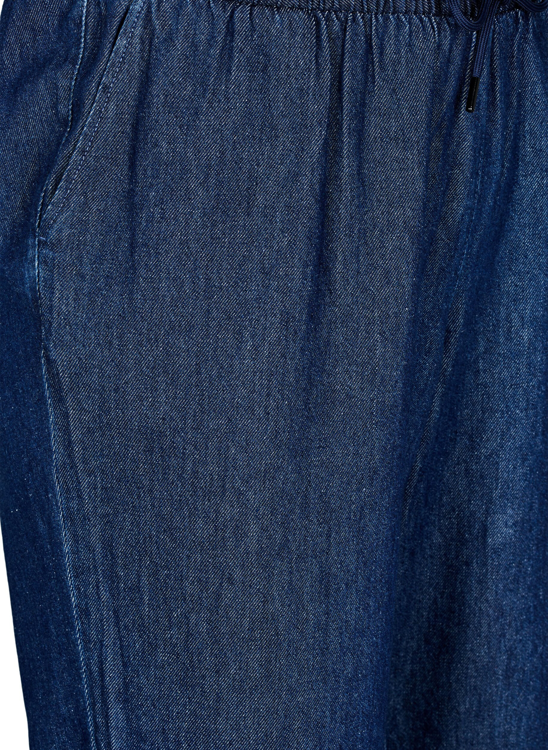 ZizziJeans coupe droite &agrave; taille &eacute;lastique, Bleu, Packshot image number 2