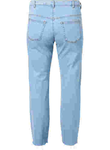High waist Gemma jeans met gat op de knie, Ex Lgt Blue, Packshot image number 1