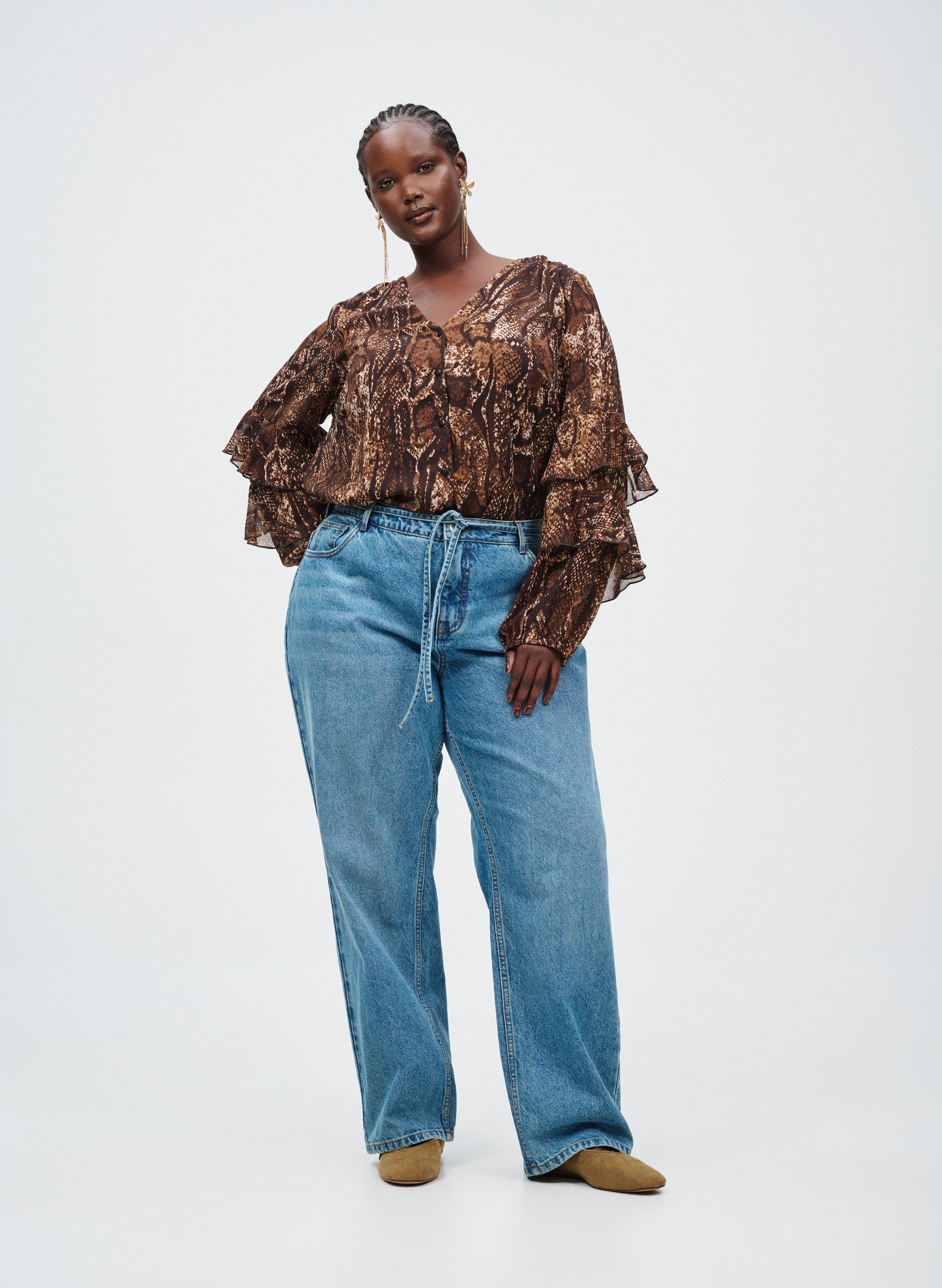 ZizziBlouse met ruches, , Model