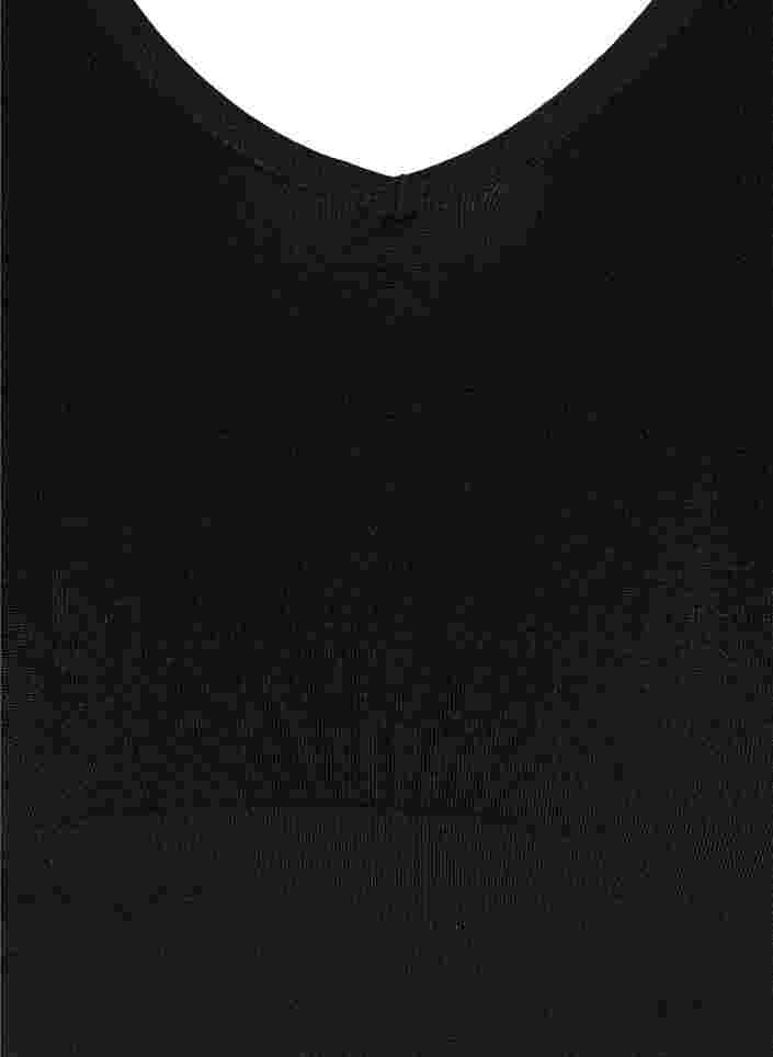 Soutien-gorge sans couture doté d'une encolure en V, Black, Packshot image number 2