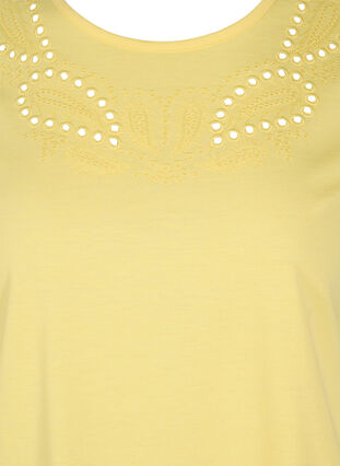 T-shirt à manches courtes avec broderie anglaise, Goldfinch Mel., Packshot image number 2