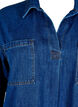 Denim blouse met kraag, Unwashed, Packshot image number 2