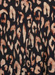 Robe &agrave; col en V en viscose, Noir, Packshot image number 2