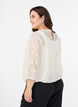 Blouse en dentelle avec manches 3/4, Vanille, Model image number 2