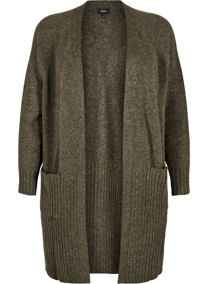 Lang vest met zakken, Sea Turtle Mel., Packshot image number 0