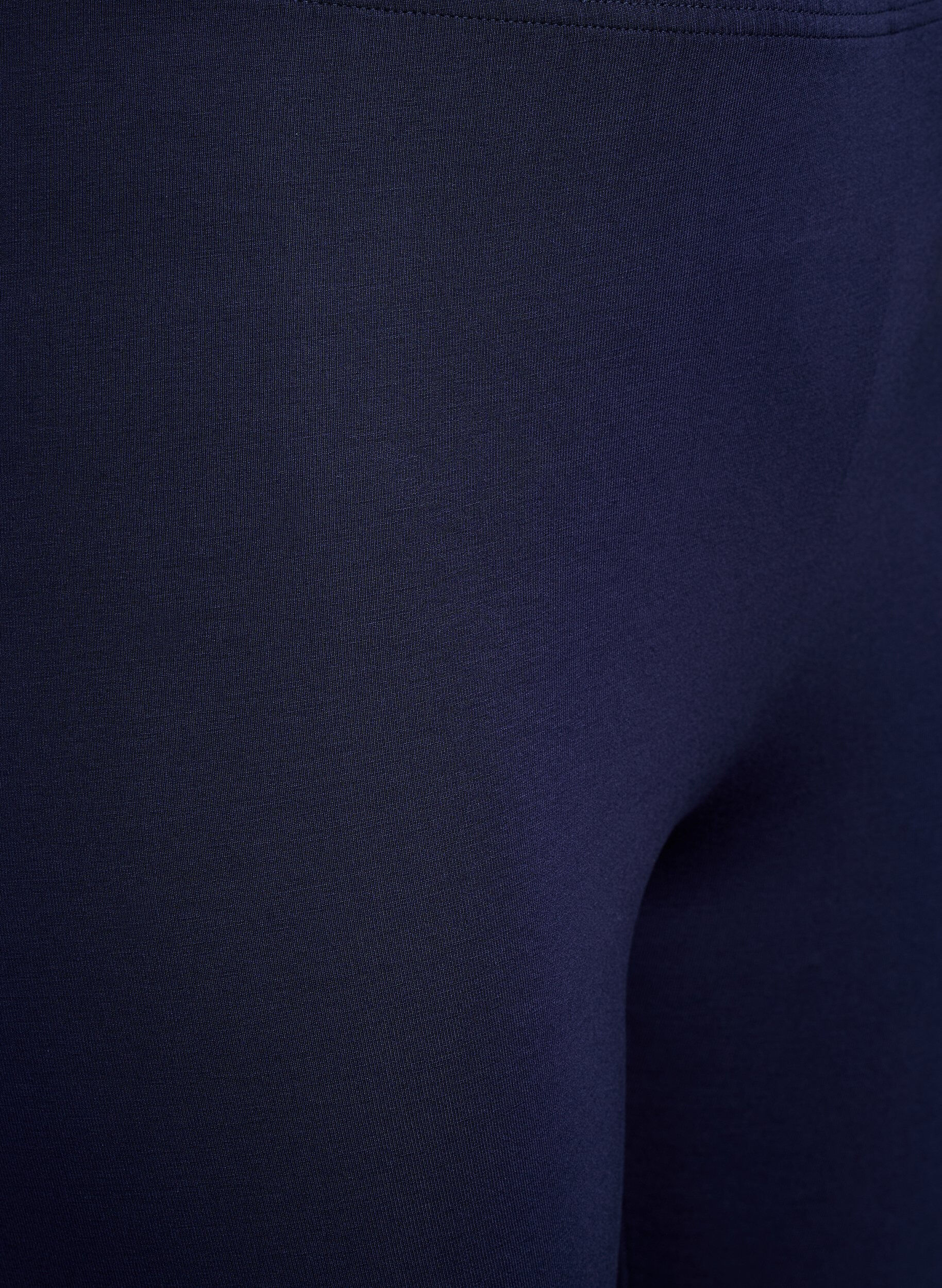 ZizziBasic legging in viscose, Blauw, Packshot image number 2