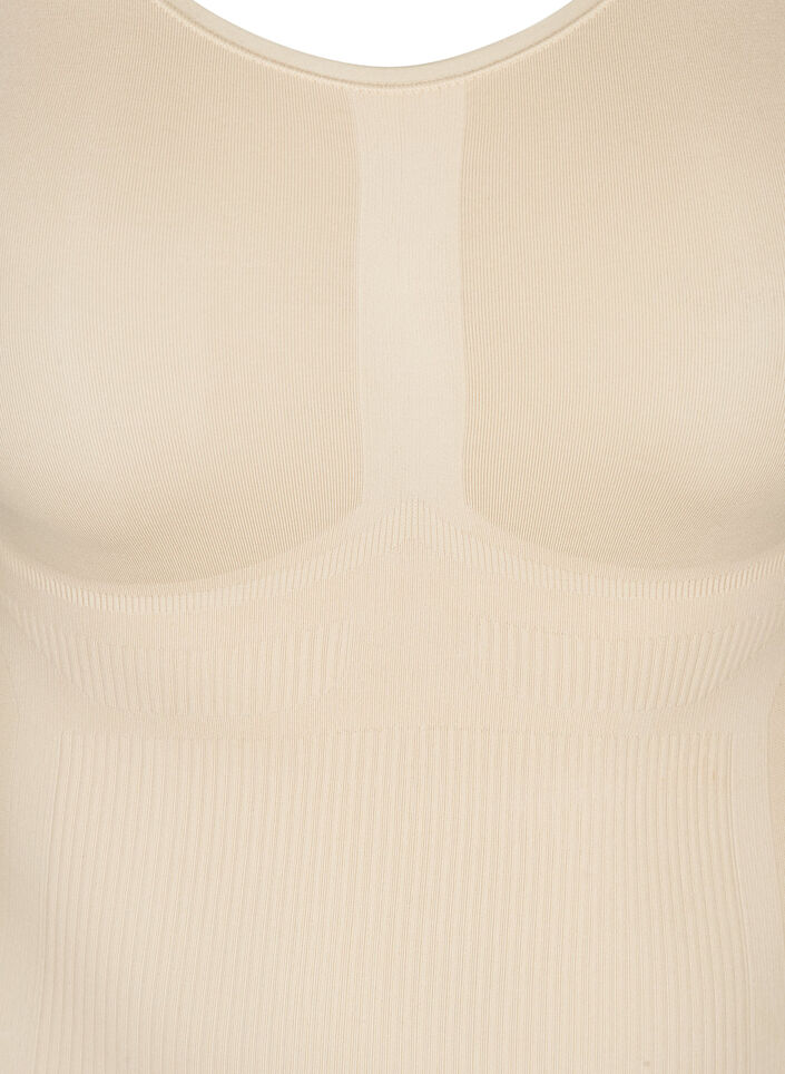 Shapewear top met brede bandjes, Beige, Packshot image number 2