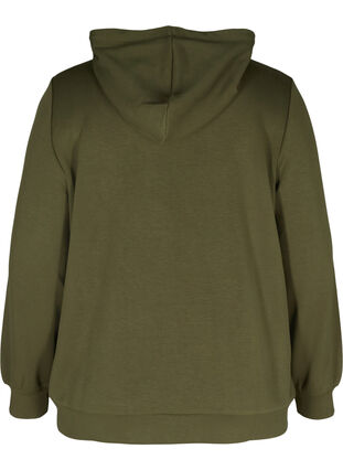 Sweatshirt met zakken en capuchon, Ivy Green, Packshot image number 1