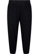 Jersey broek met 3/4 lange pijpen en hoge taille, Black, Packshot image number 0