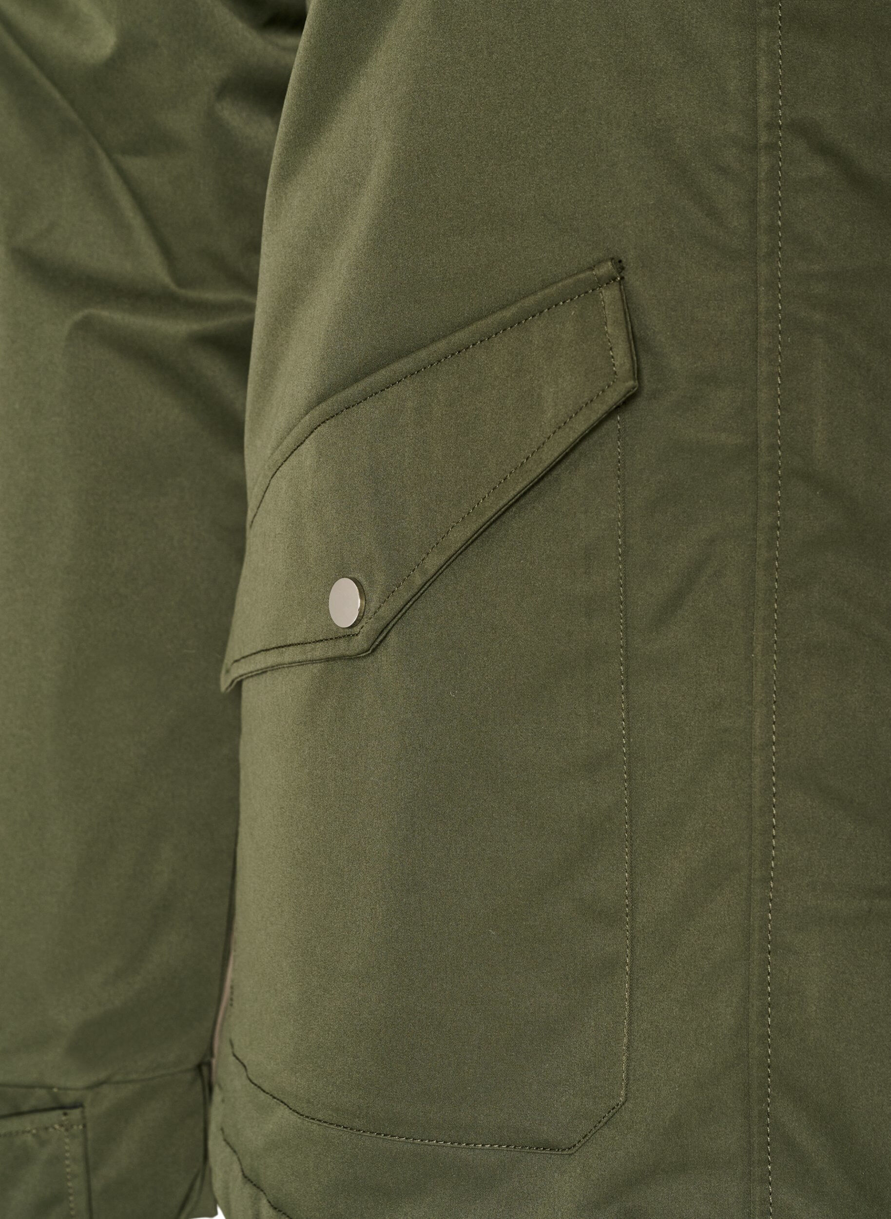ZizziParka matelass&eacute; avec une capuche amovible, Vert fonc&eacute;, Packshot image number 3