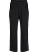 Pantalon &eacute;vas&eacute; avec taille &eacute;lastiqu&eacute;e, Noir, Packshot image number 0