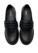 Large - Mocassins en cuir avec clous, Noir, Packshot image number 2
