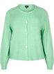 Cardigan en maille comportant de la laine et des boutons, Light G. Green Mel., Packshot image number 0