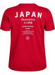 T-shirt met tekstprint en ronde hals, Rood, Packshot image number 1