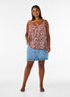 Strap top in viscose, Roze, Model image number 1
