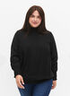 Blouse en viscose avec smock, Black, Model image number 0