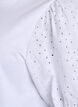 T-shirt met mouwen van broderie anglaise, Wit, Packshot image number 3