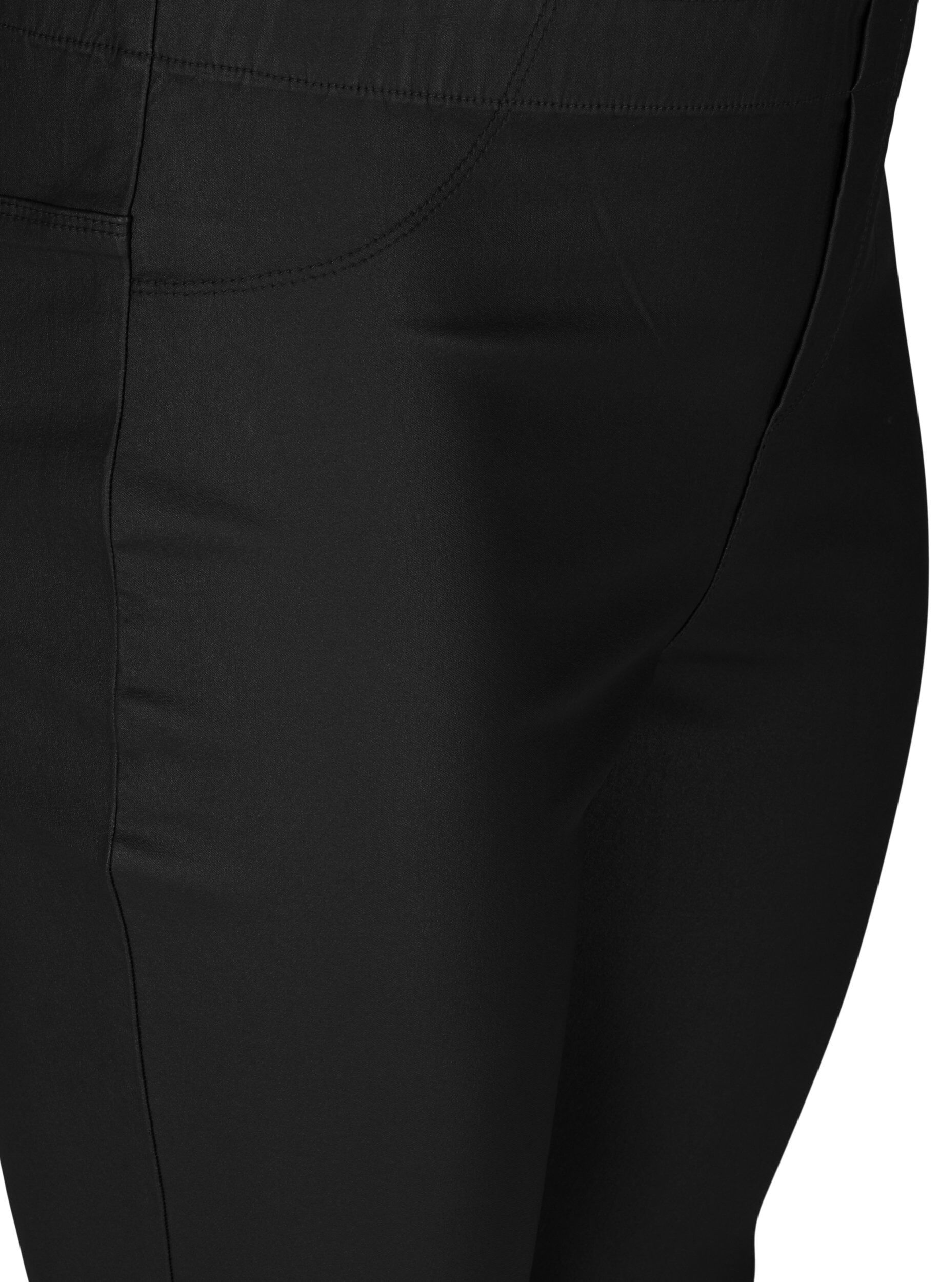 ZizziCoated legging, Black, Packshot image number 2