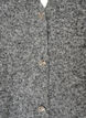 Gebreid gilet met V-hals en decoratieve knopen, Grijs, Packshot image number 2