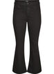 Jean taille haute avec coupe bootcut, Noir, Packshot image number 0