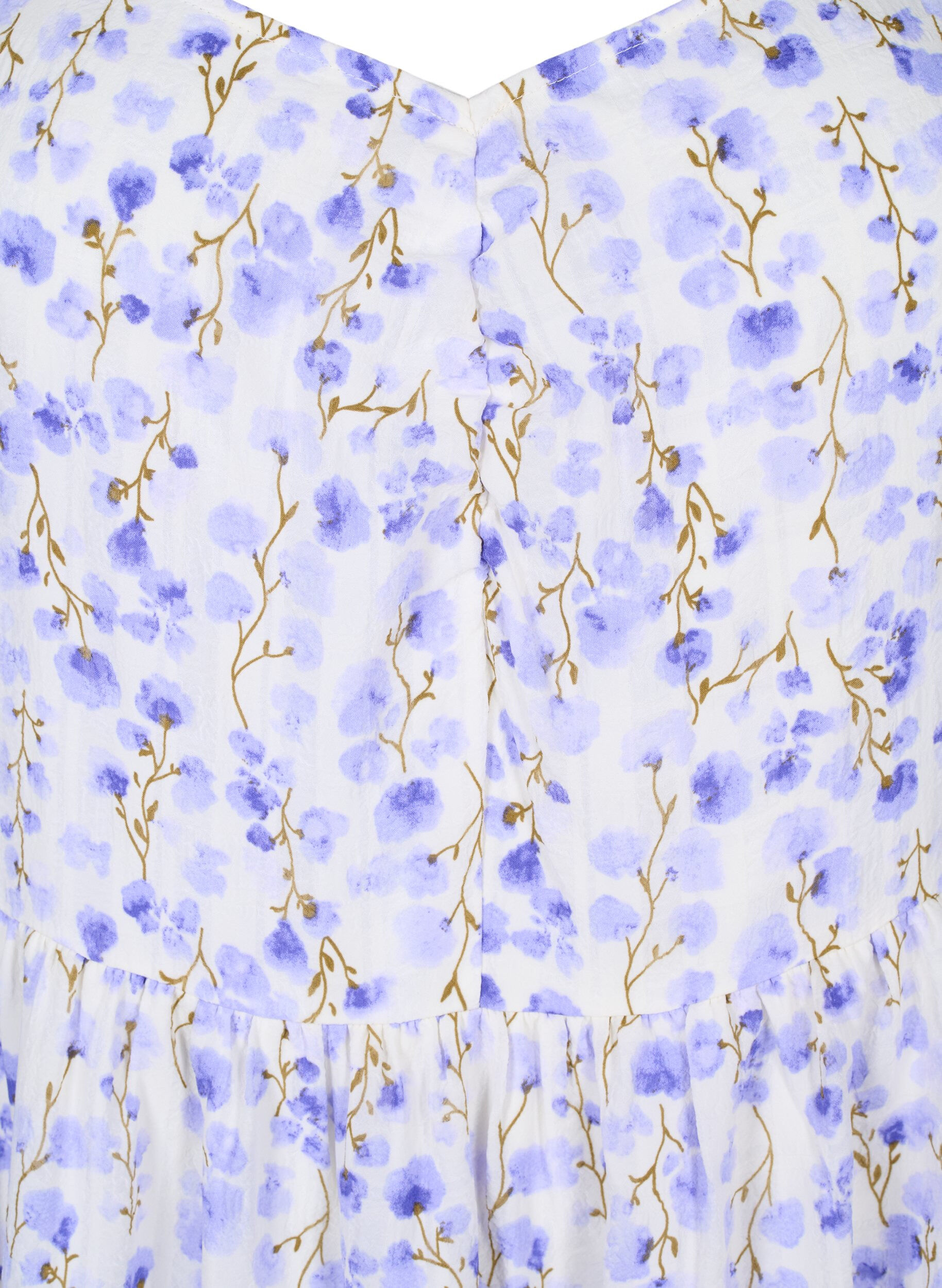 Zizzi Robe d'&eacute;t&eacute; arborant un imprim&eacute; floral et des d&eacute;tails en dentelle, Sand Verbena AOP, Packshot image number 2