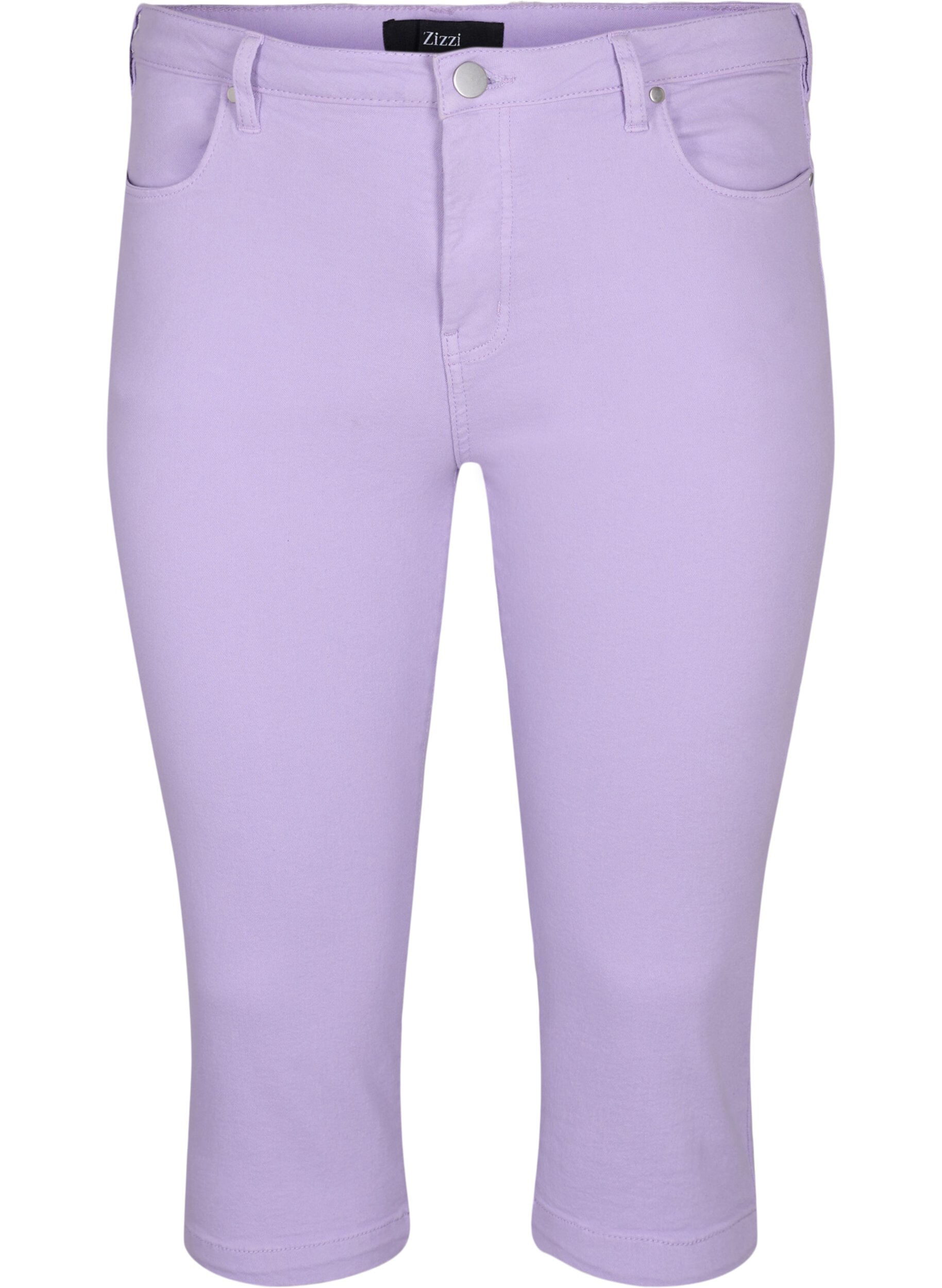 ZizziStrakke Emily capri broek, Lavender, Packshot image number 0