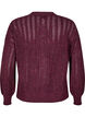 Cardigan en maille ajour&eacute;e, Bordeaux fonc&eacute;, Packshot image number 1