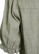 Blouse en lin et viscose avec manches 1/2, Vert, Packshot image number 3