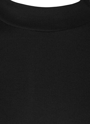 Poncho met knopen in effen kleur, Black, Packshot image number 2