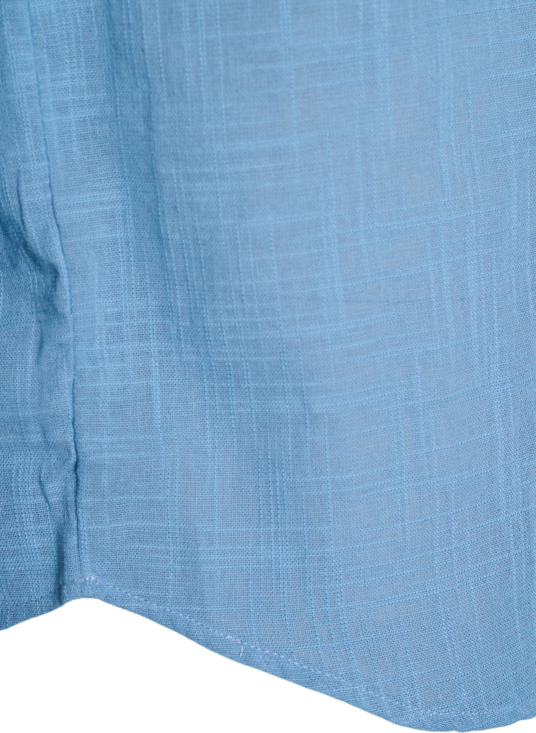 ZizziFLASH - Losse blouse met kapmouwen, Blauw, Packshot image number 3