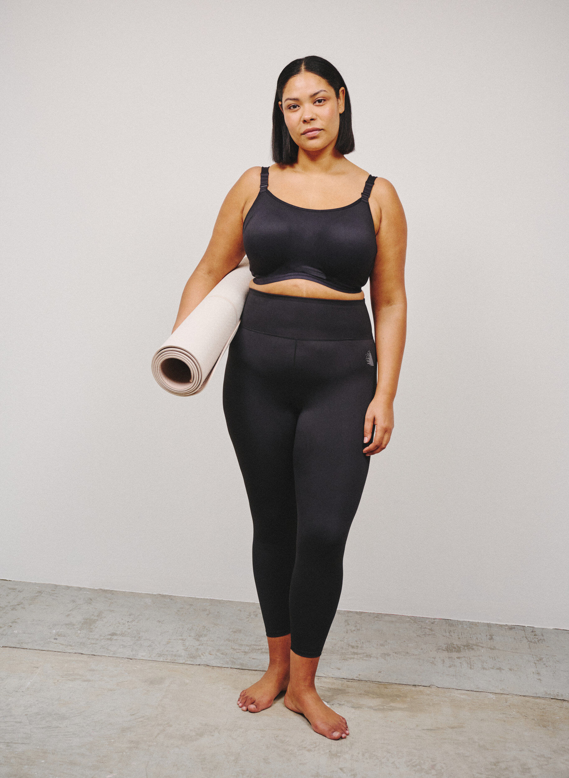 Trainingspanties met high waist en zak in de tailleband