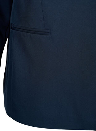 FLASH - Eenvoudige blazer met knoop, Navy Blazer, Packshot image number 3