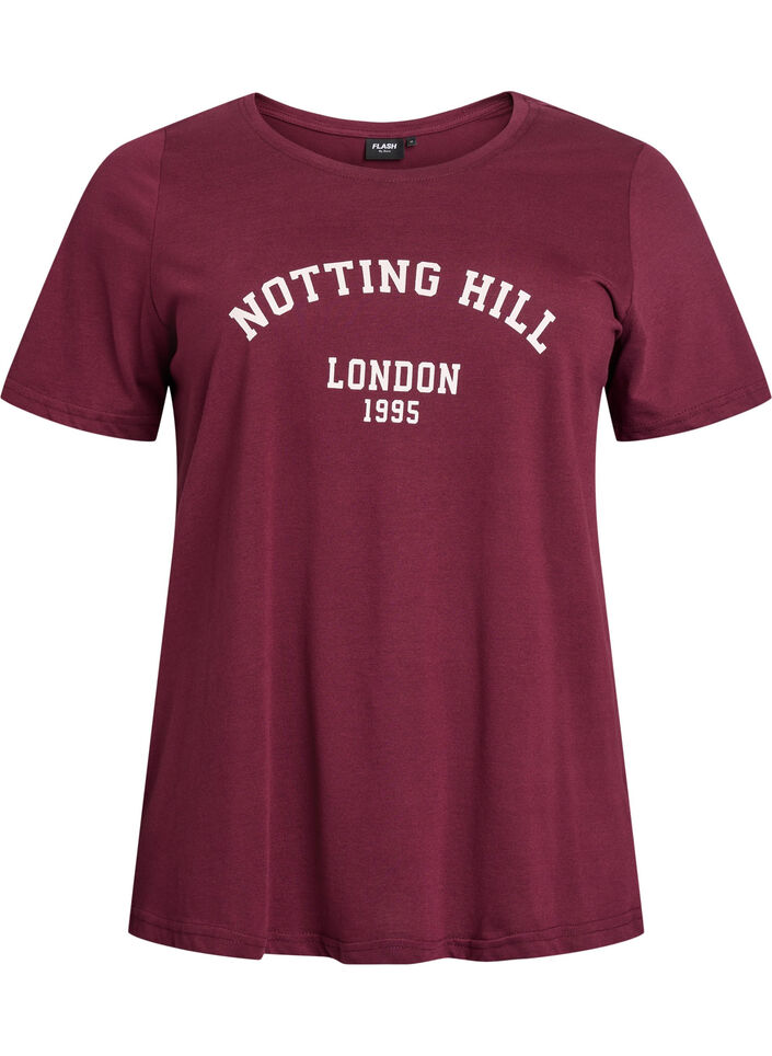 T-shirt imprim&eacute;, Bordeaux, Packshot image number 0