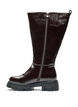 Lange laars met een licht gebarsten look, Bruin, Packshot image number 2