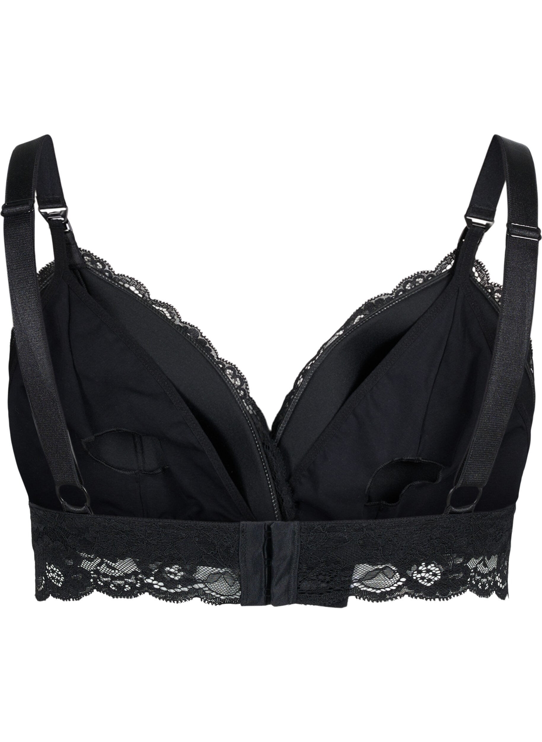 Zizzi Soutien-gorge d'allaitement avec dentelle, Noir, Packshot image number 1