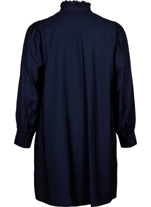 Robe chemise en viscose avec volants, Sky Captain, Packshot image number 1