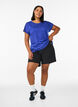 Losse workout T-shirt met korte mouwen, Paars, Model image number 1