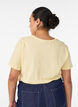 T-shirt met motief, Geel, Model image number 2