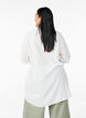 Tuniek van linnen en viscose met A-vorm, Wit, Model image number 2