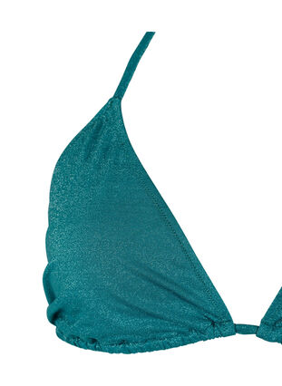 Haut de bikini triangle à paillettes, Storm, Packshot image number 2