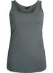 Solide kleur basis top in katoen, Groen, Packshot image number 0