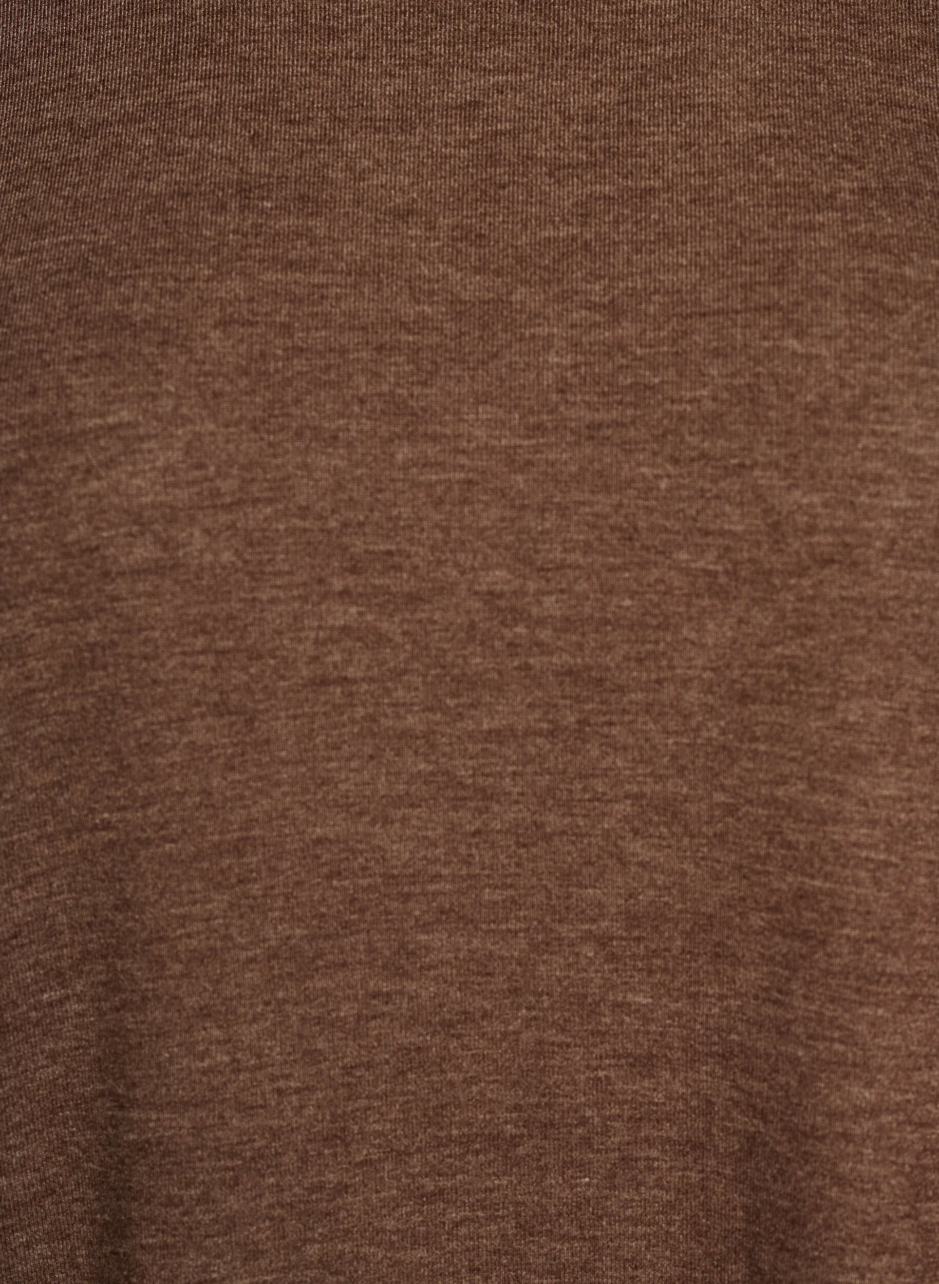 Zizzi Blouse en jersey avec manches 3/4, Marron, Packshot image number 2