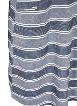 Gestreepte jurk met korte mouwen, Blue Stripe, Packshot image number 3