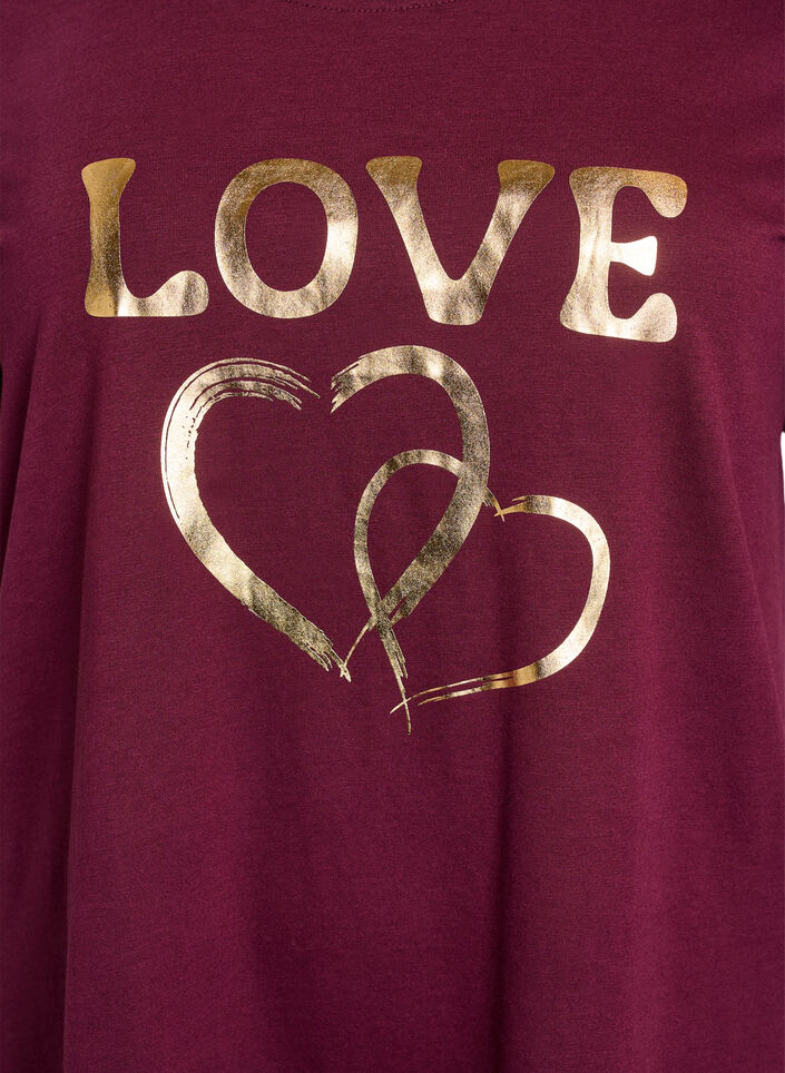 T-shirt met print, Rood, Packshot image number 2