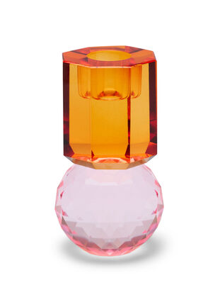 Bougeoir en cristal, Pink/Rav, Packshot image number 0