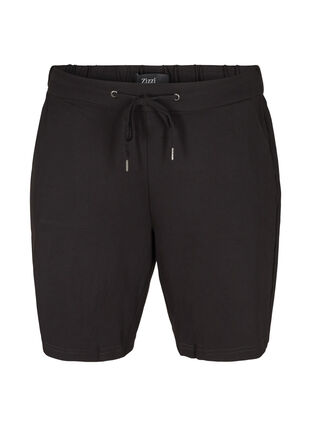 Effen shorts met zakken, Black, Packshot image number 0