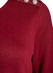 Blouse met decoratieve knopen, Rood, Packshot image number 3