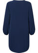 Robe à manches longues et encolure en V, Navy, Packshot image number 1