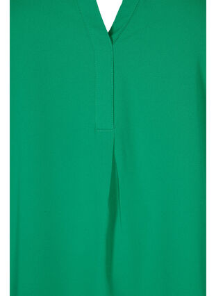 Blouse met korte mouwen en v-hals, Jolly Green, Packshot image number 2